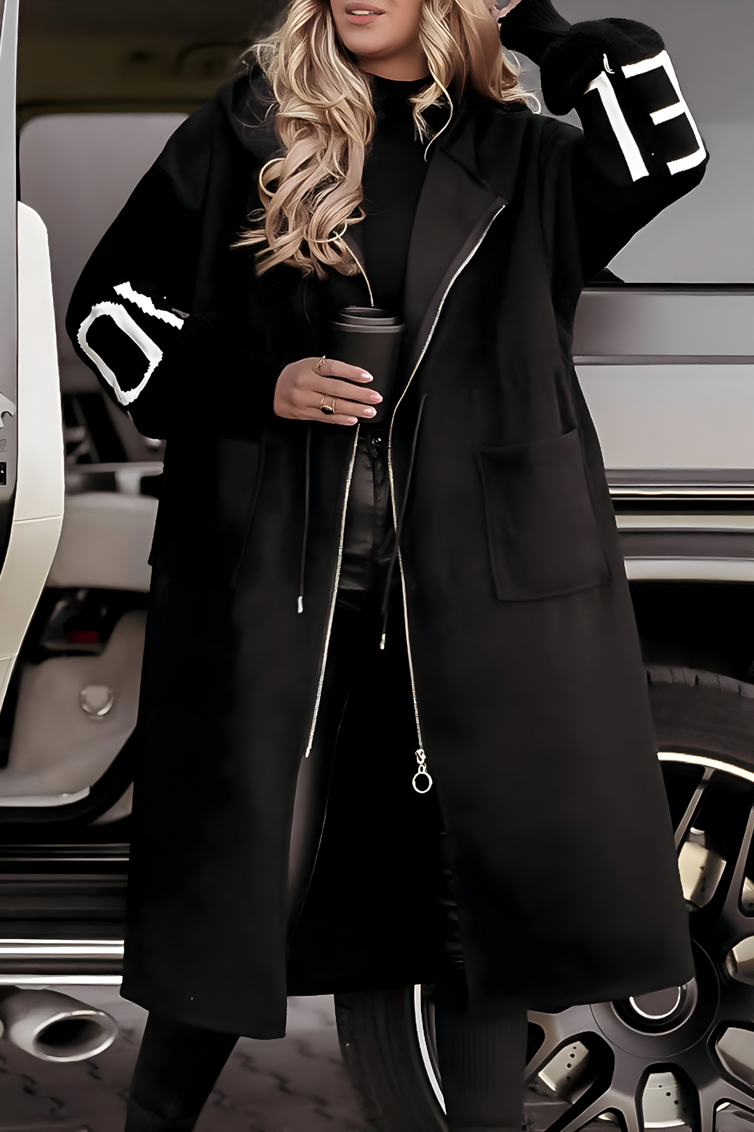 Rochelle | Elegant Hooded Coatigan