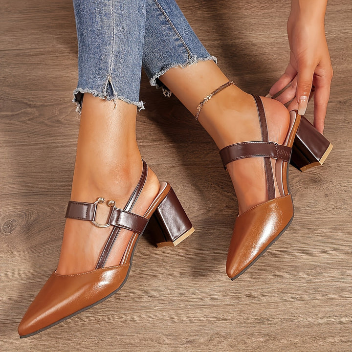 Camilla – Dual Strap Comfort Heel